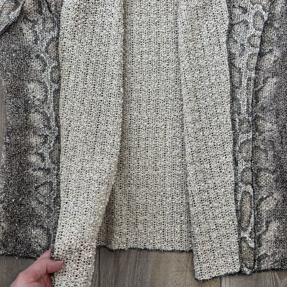 Alfred Dunner Womens Open Front Cardigan Size 1X Sparkle 3/4 Sleeves Lightweight - Picture 6 of 10